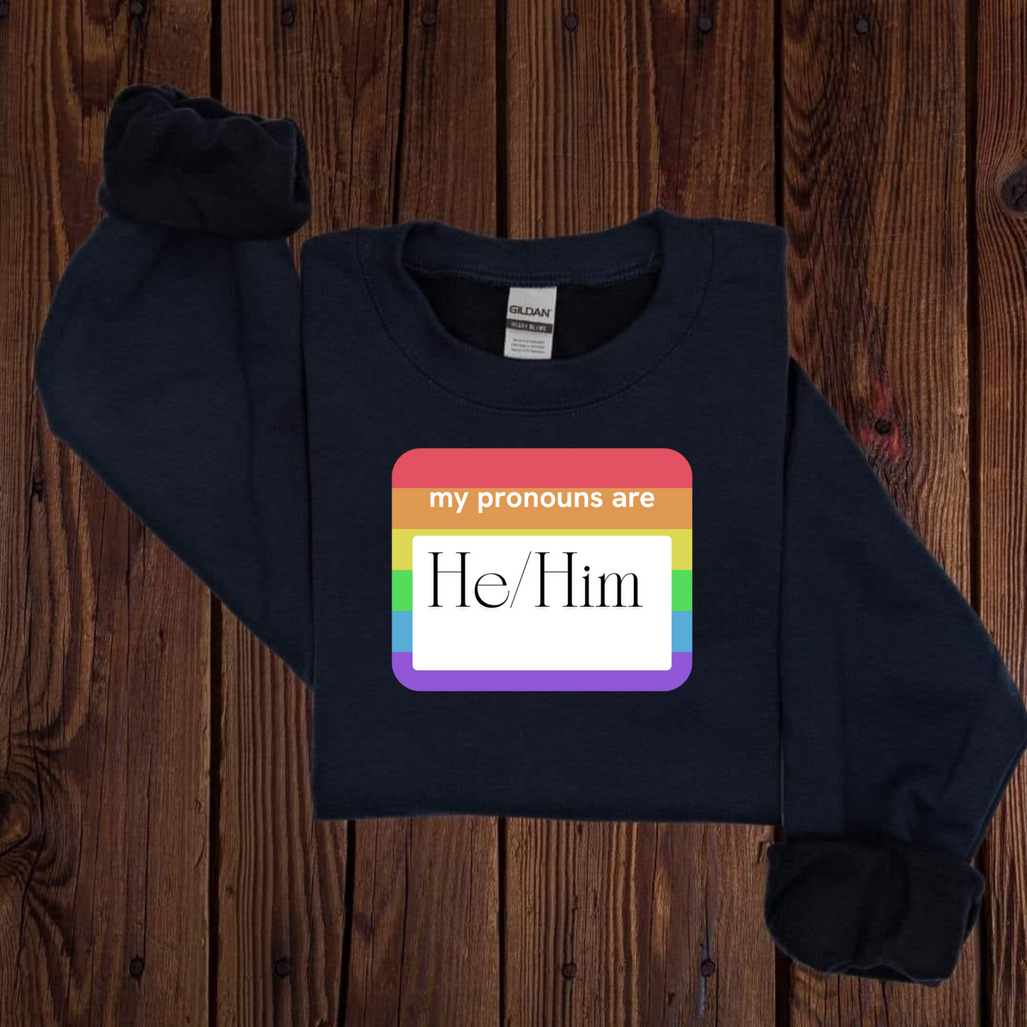 Pronouns Sweatshirts/LGTBQ Wear/Pride Fashion/Pride Gift/LGTBQ Wear