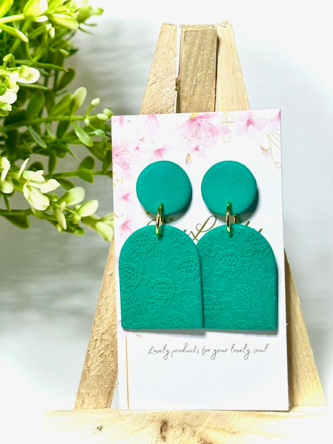Turquoise Sea Turtle Dangle