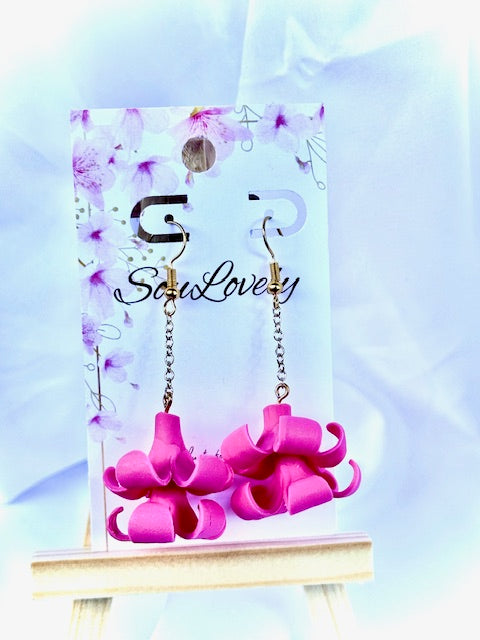 Double Puakenikeni Dangle Earrings