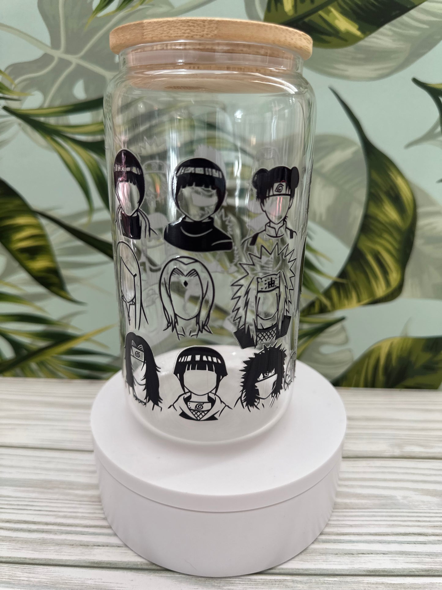 Naruto Inspired 16oz Glass Libbey Can