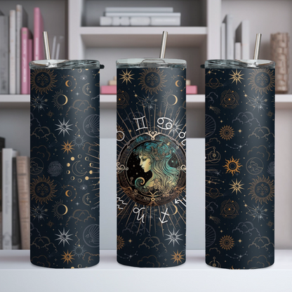 Zodiac 20oz Tumbler, Astrology Tumbler, Horoscope Tumbler