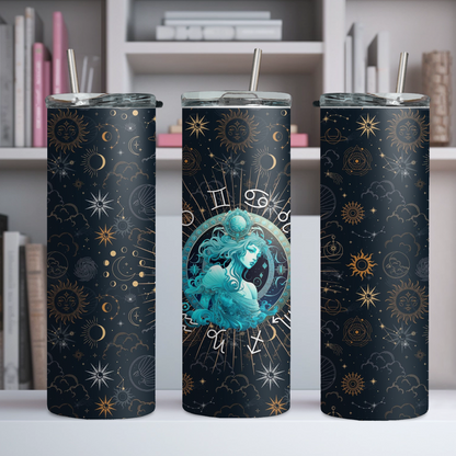 Zodiac 20oz Tumbler, Astrology Tumbler, Horoscope Tumbler