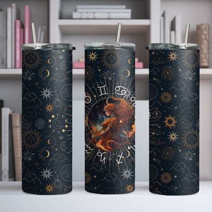 Zodiac 20oz Tumbler, Astrology Tumbler, Horoscope Tumbler