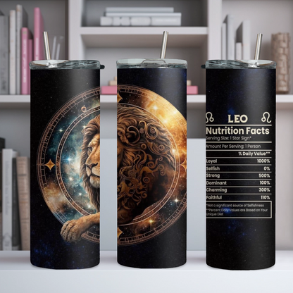 Zodiac 20oz Tumbler, Astrology Tumbler, Horoscope Tumbler