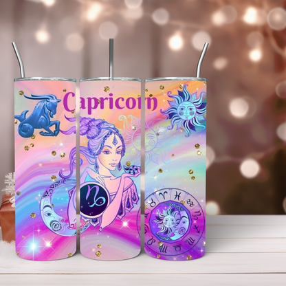 Zodiac 20oz Tumbler, Astrology Tumbler, Horoscope Tumbler