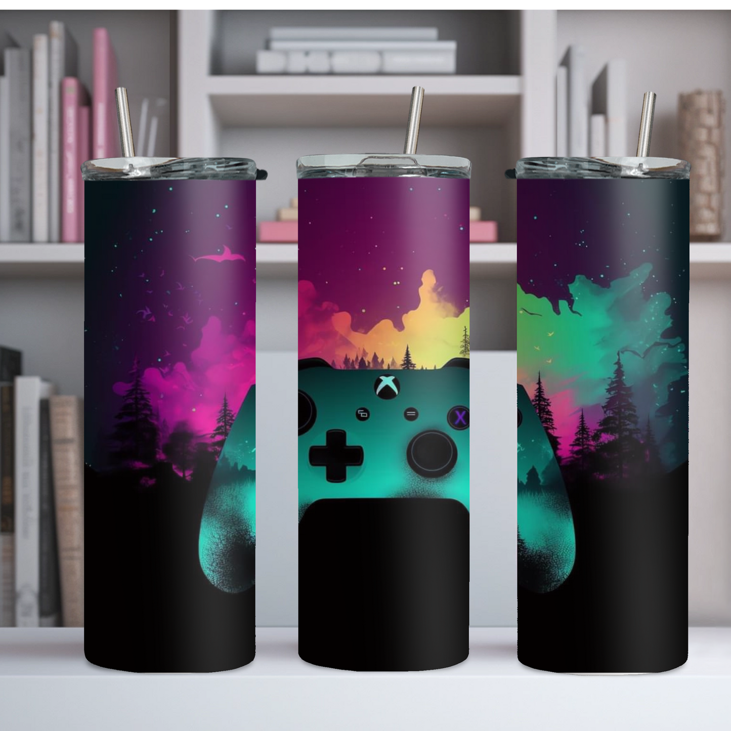 20oz Stainless Steel Gamer Tumblers/Gaming Device Tumbler/ Gaming Controller Tumbler