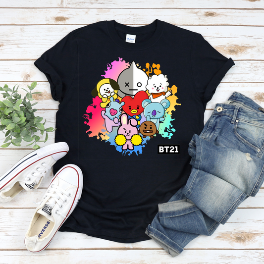 BTS T Shirt/ Unisex Short Sleeves Shirt/ Kpop Tee/ Kpop Fan Gift/ Kpop Lover Shirt