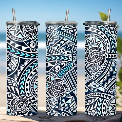 20oz Stainless Steel Tumbler with Spirit of Aloha Designs/Puakenikeni Tumbler/Tiare Tumbler/Hibiscus Tumbler/Plumeria Tumbler