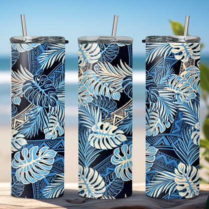 20oz Stainless Steel Tumbler with Spirit of Aloha Designs/Puakenikeni Tumbler/Tiare Tumbler/Hibiscus Tumbler/Plumeria Tumbler