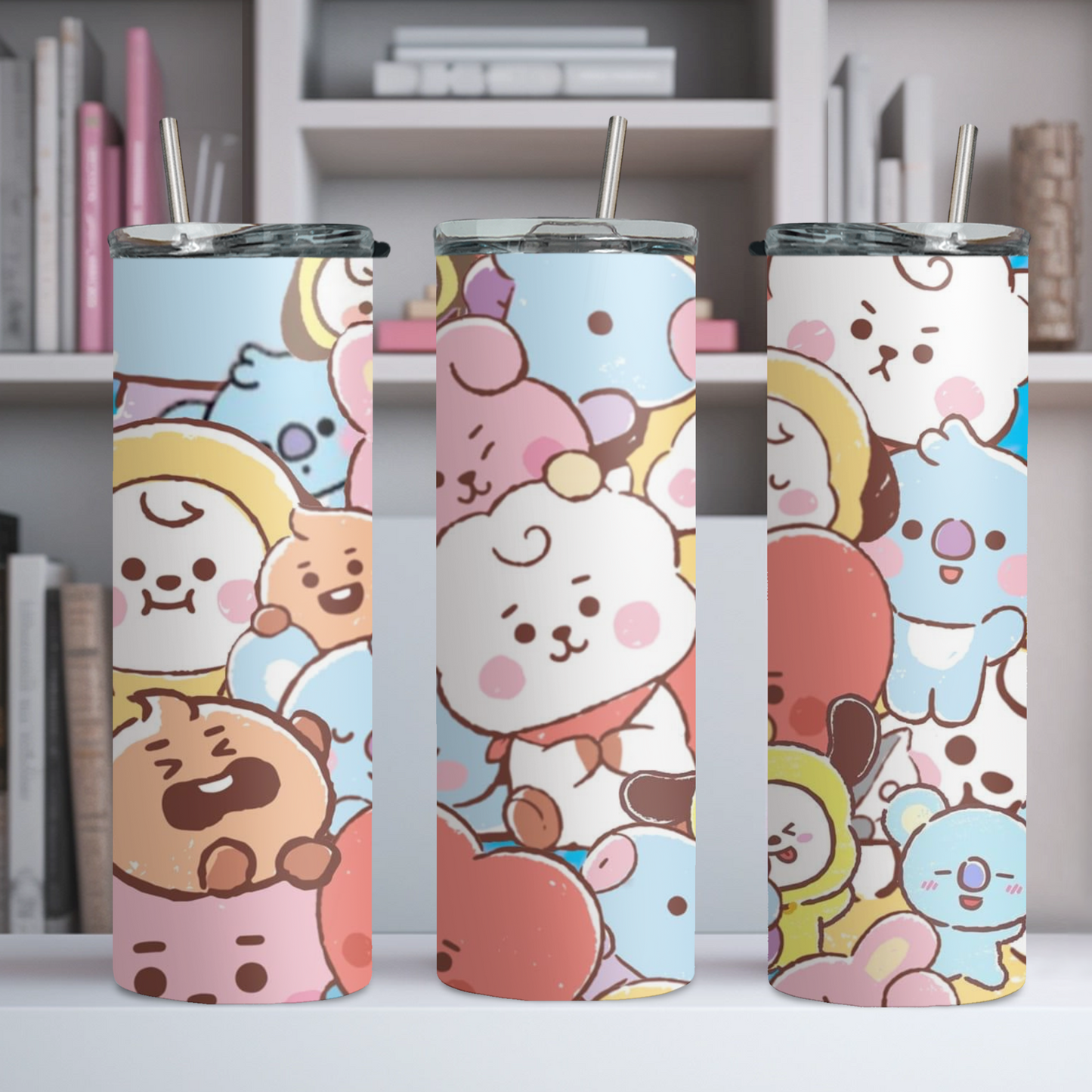 BTS 20oz Tumbler, Kpop tumbler, Kawaii Tumbler, ARMY tumbler