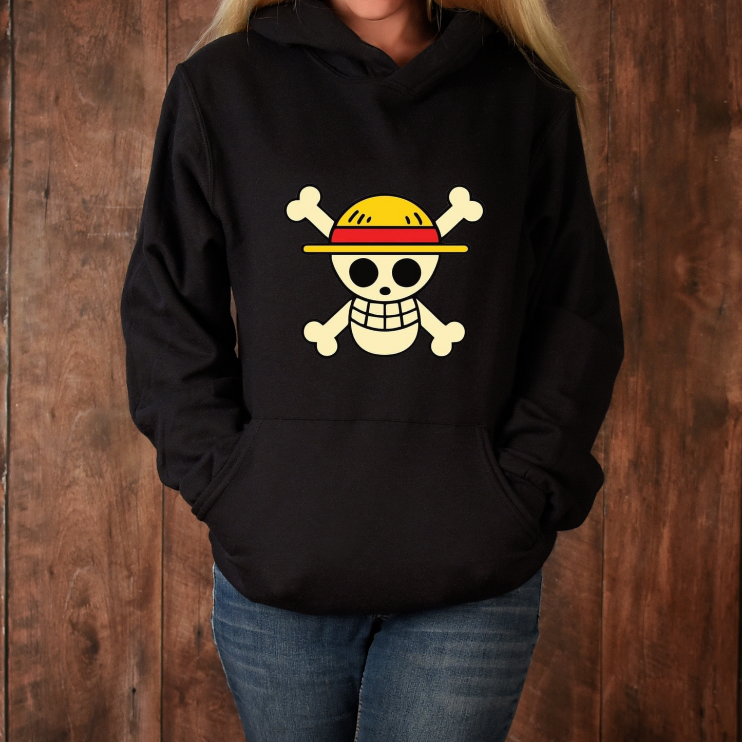 Pirate Anime Hoodie/ Unisex Long Sleeve Hoodie/Pirate King Anime Hoodie/ Anime Lover Hoodie