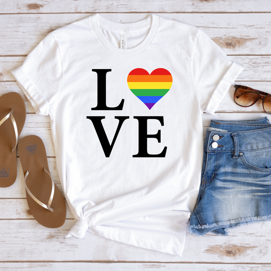 LOVE Pride T shirts/LGTBQ Wear/Pride Fashion/Pride Gift/LGTBQ