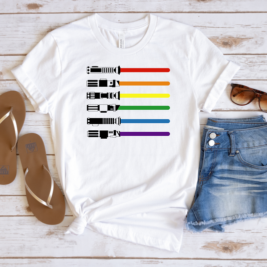 Light Saber Pride T shirts/LGTBQ Wear/Pride Fashion/Pride Gift/LGTBQ