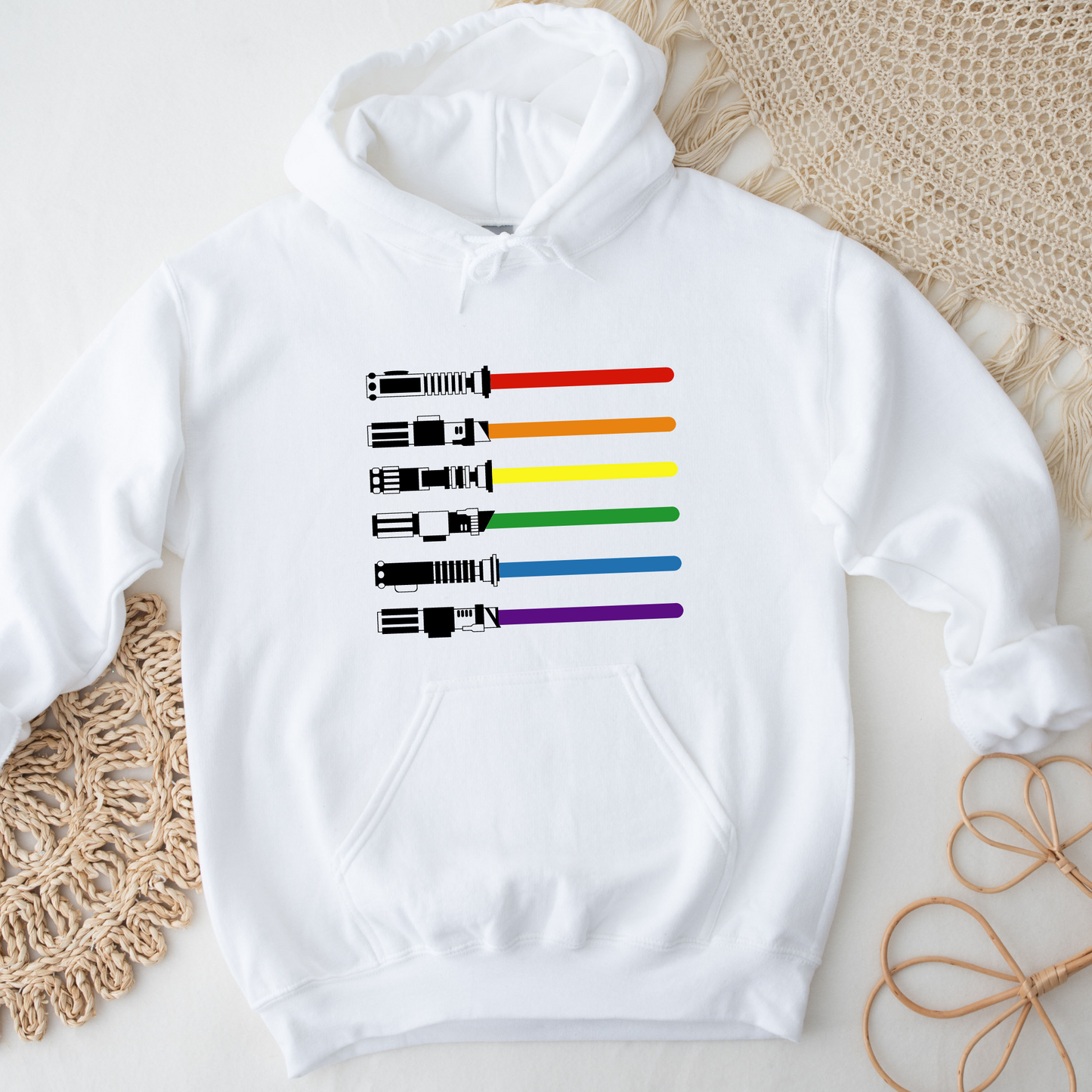 Light Saber Pride Hoodie/LGTBQ Wear/Pride Fashion/Pride Gift/LGTBQ