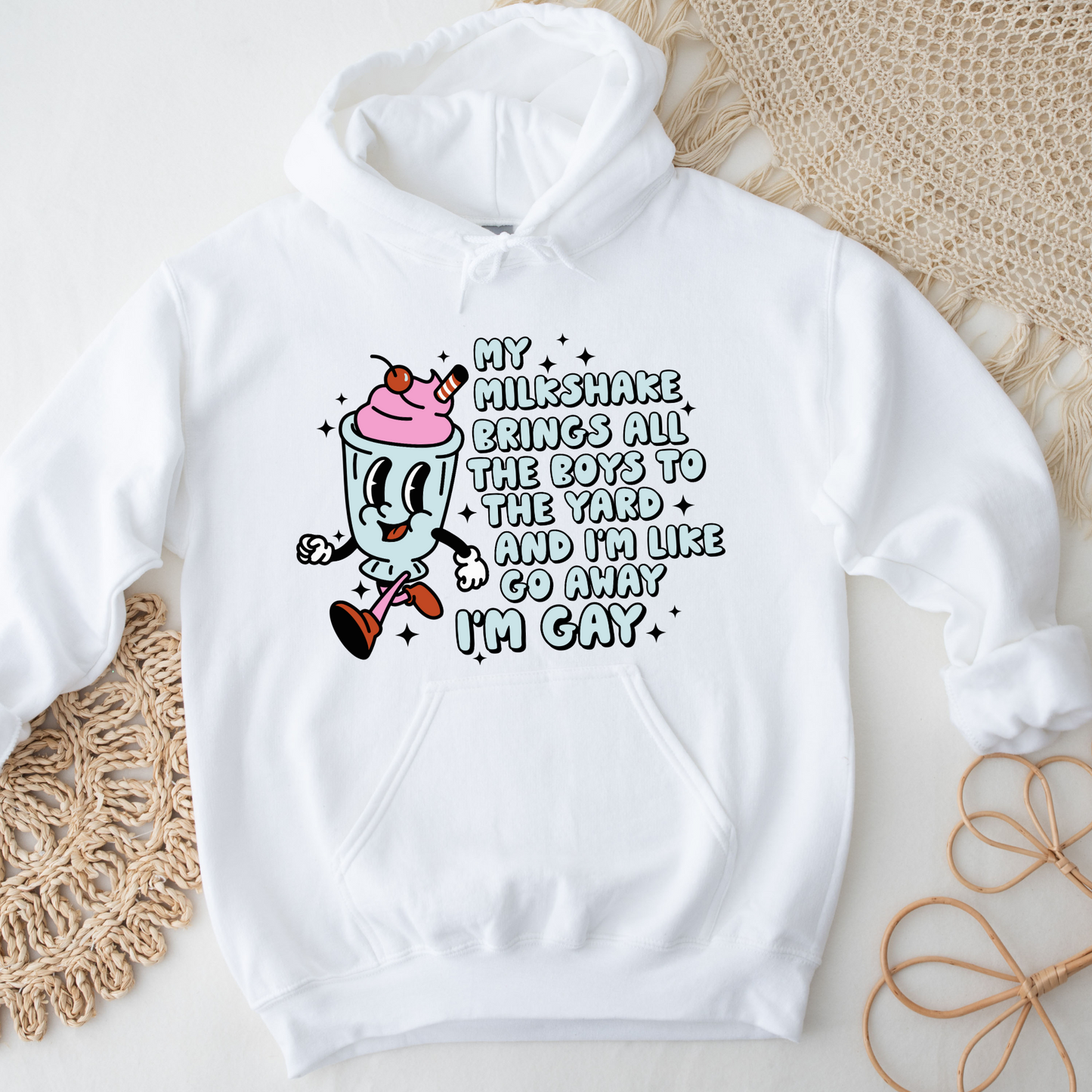 My Milkshake Pride Hoodie/LGTBQ Wear/Pride Fashion/Pride Gift/LGTBQ