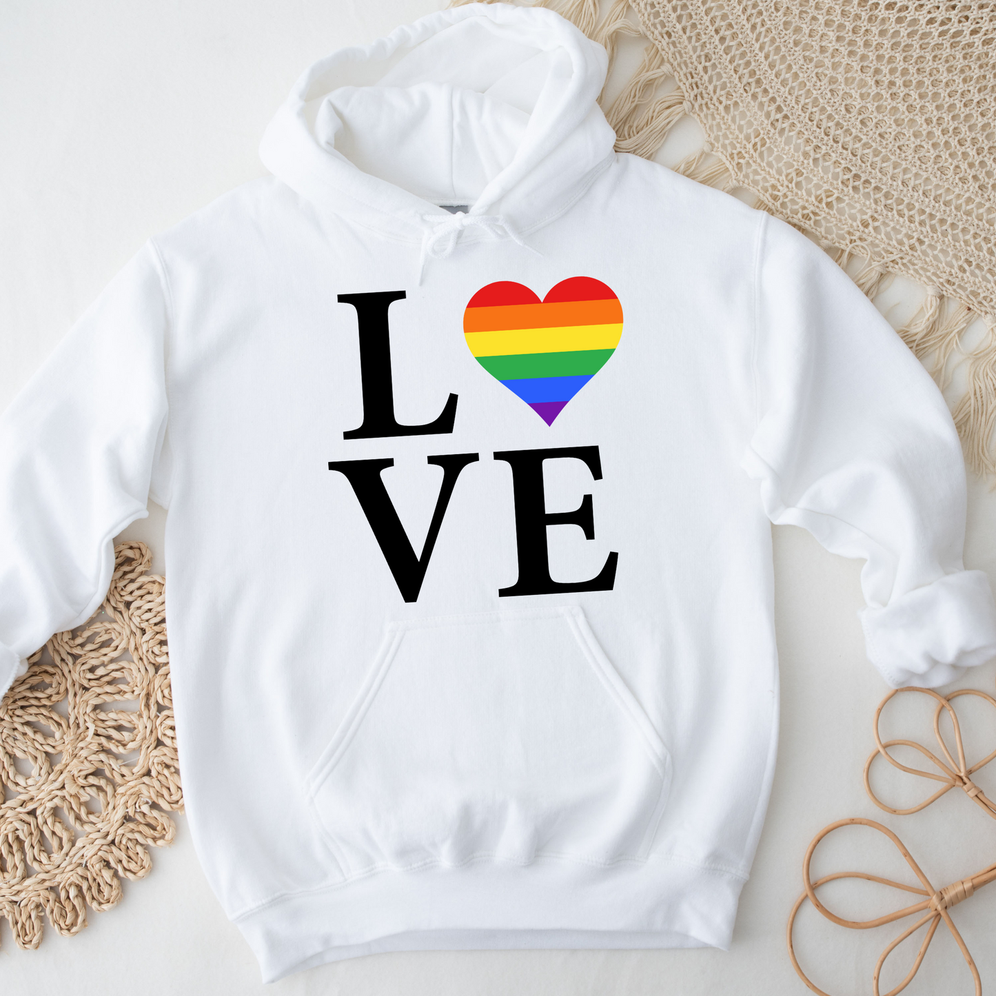 LOVE Pride Hoodie/LGTBQ Wear/Pride Fashion/Pride Gift/LGTBQ