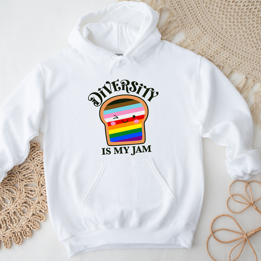 Diversity is My Jam Pride Hoodie/LGTBQ Wear/Pride Fashion/Pride Gift/LGTBQ