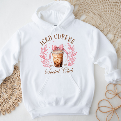 Ice Coffee Social Club Shirt/Sweatshirt/Hoodie, Mom Shirt, Iced Coffee Graphic Tee, Unisex Sweatshirt, Coffee Lover Hoodie, Funny Social Clubs Shirt