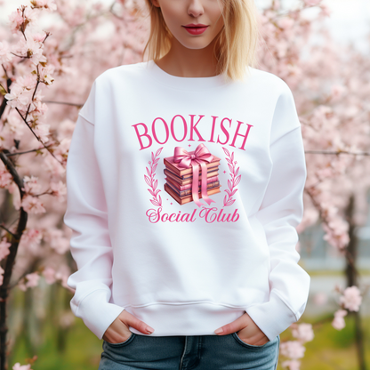 Bookish Social Club Shirt/Sweatshirt/Hoodie, Mom Shirt, Book Lover Graphic Tee, Unisex Sweatshirt, Bookworm Hoodie, Funny Social Clubs Shirt