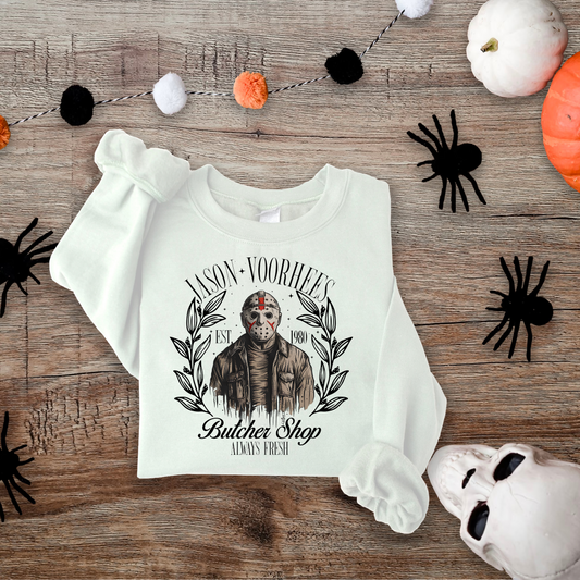 Jason Voorhees Sweatshirt, Halloween Tee, Spooky Sweatshirt, Spooky Halloween, Spooky Season, Halloween Gift, Spooky Crewneck