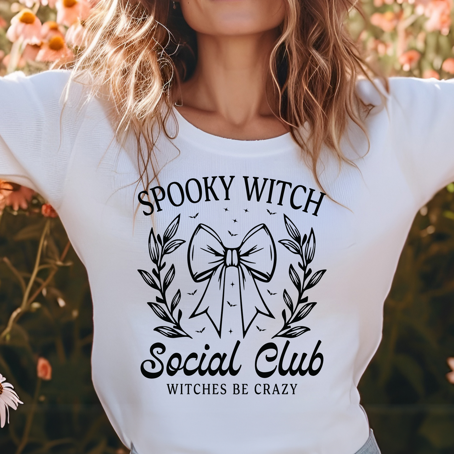 Spooky Witch Social Club Shirt, Witch Social Club, Spooky Witch Tee, Coquette Halloween, Spooky Season, Halloween Witch Gift, Witchy T-Shirt