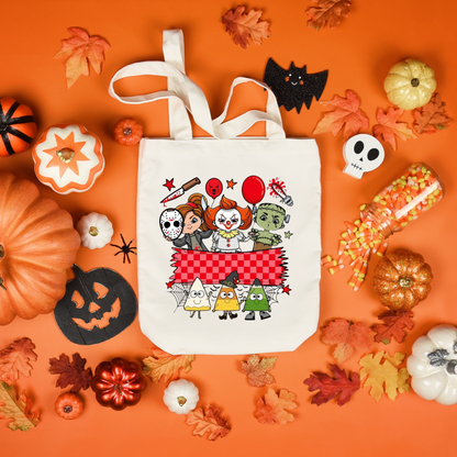 Personalized Halloween Tote Bags, Reuseable Trick or Treat Tote Bags