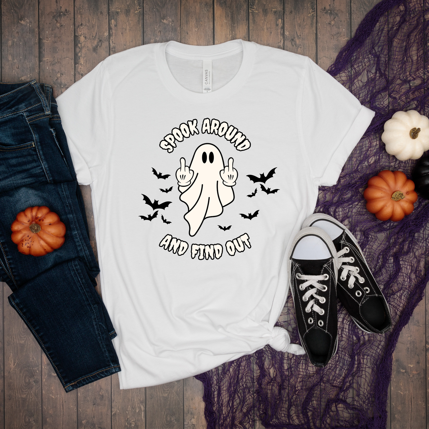 Spook Around and Find Out Ghost Halloween Tee, Spooky Tee, Spooky Halloween, Spooky Season, Funny Halloween Gift, Spooky T-Shirt