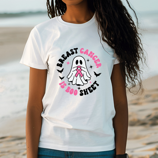 Breast Cancer Awareness Shirt (Cancer Is Boo Shit)