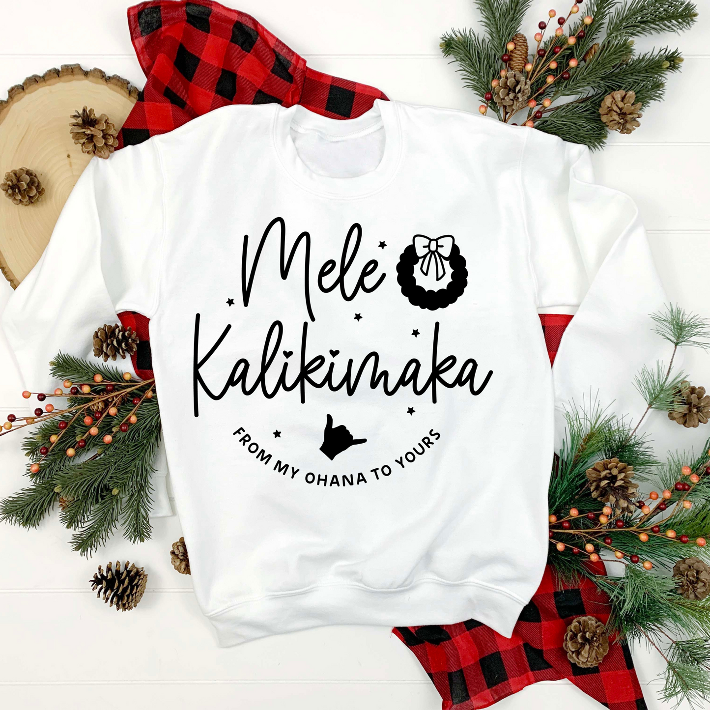 Mele Kalikimaka Sweatshirt, Holiday Crewneck, Christmas Sweatshirt