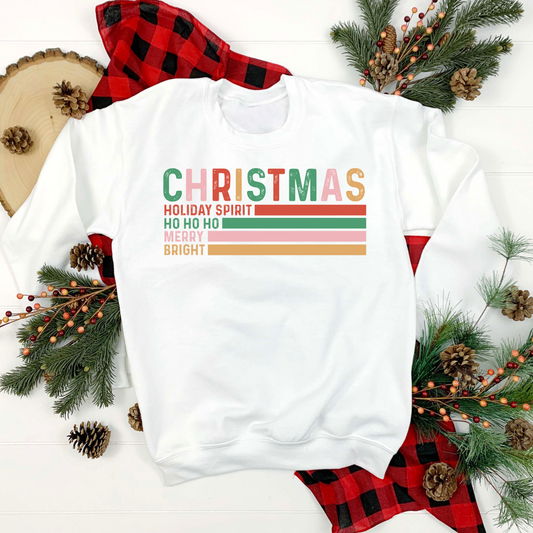 Christmas Graph Sweatshirt, Holiday Crewneck, Christmas Sweatshirt