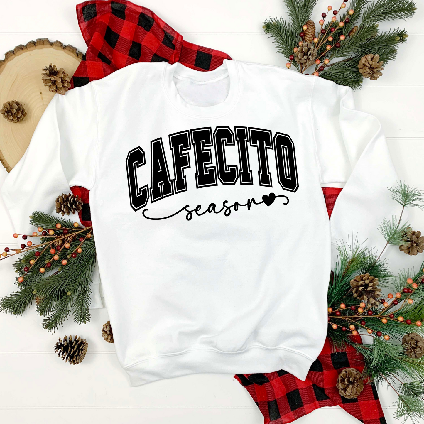 Cafecito Season Sweatshirt, Holiday Crewneck, Christmas Sweatshirt