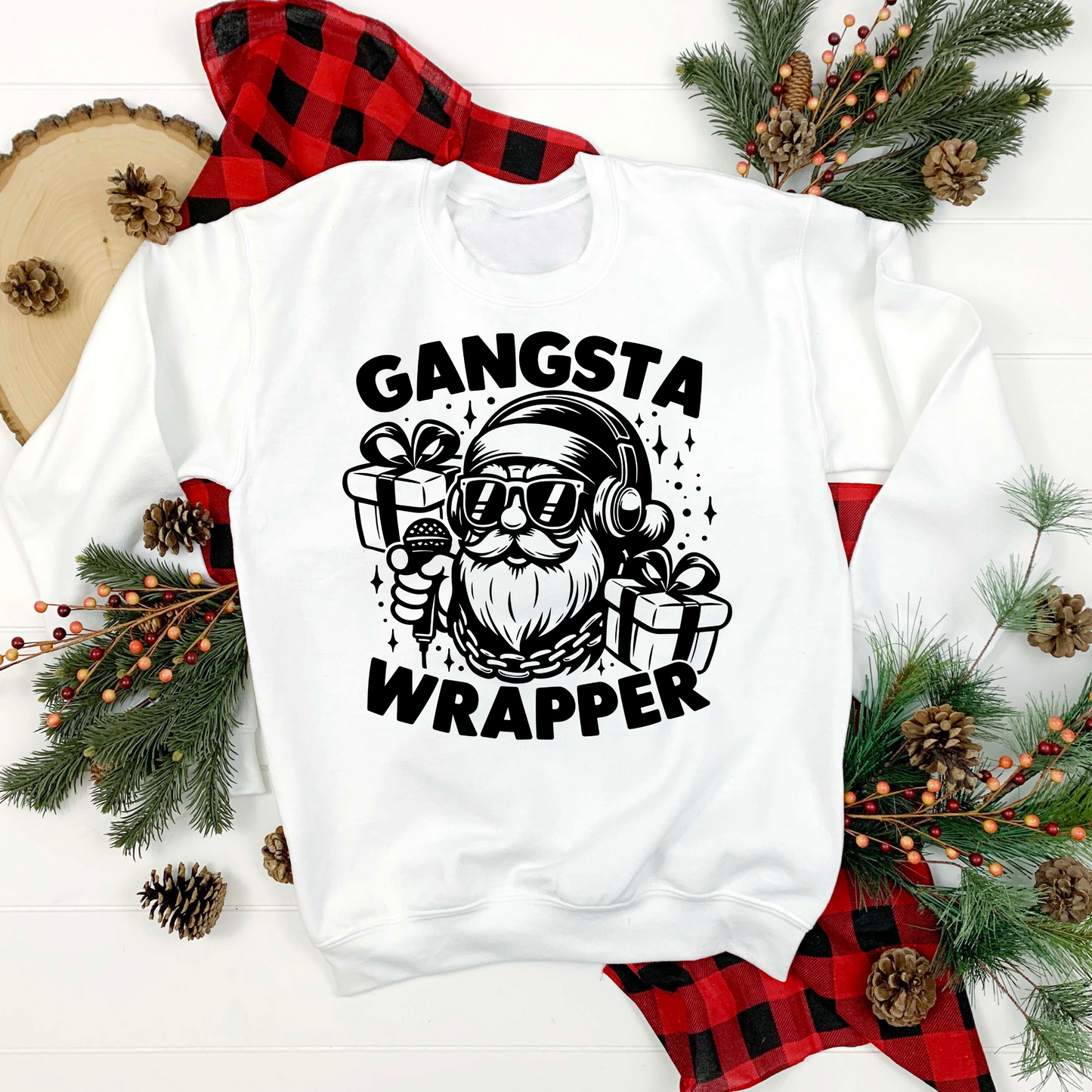 Funny Santa Sweatshirts, Holiday Crewnecks, Christmas Sweatshirts