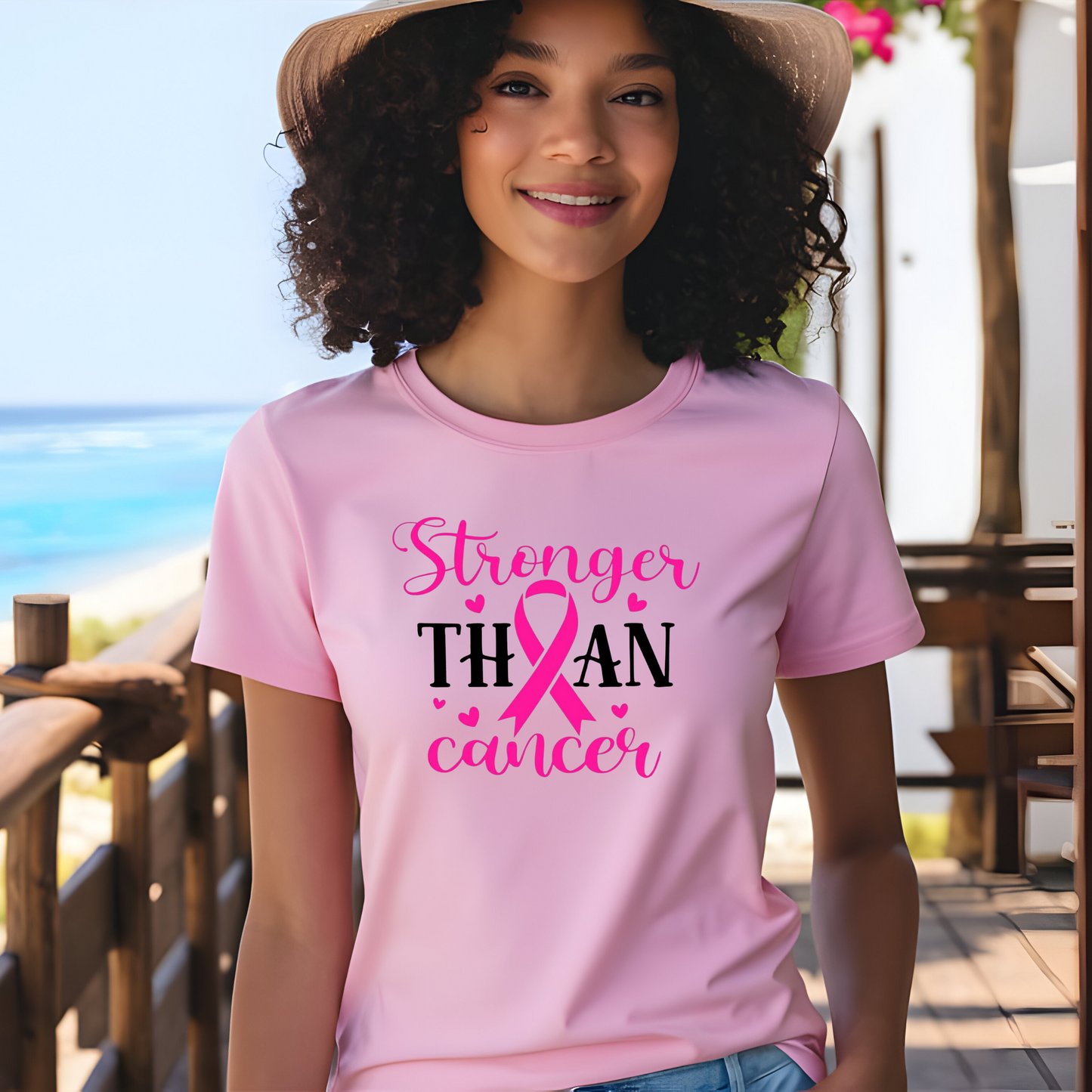 Breast Cancer Awareness Shirt (Stronger Than Cancer)