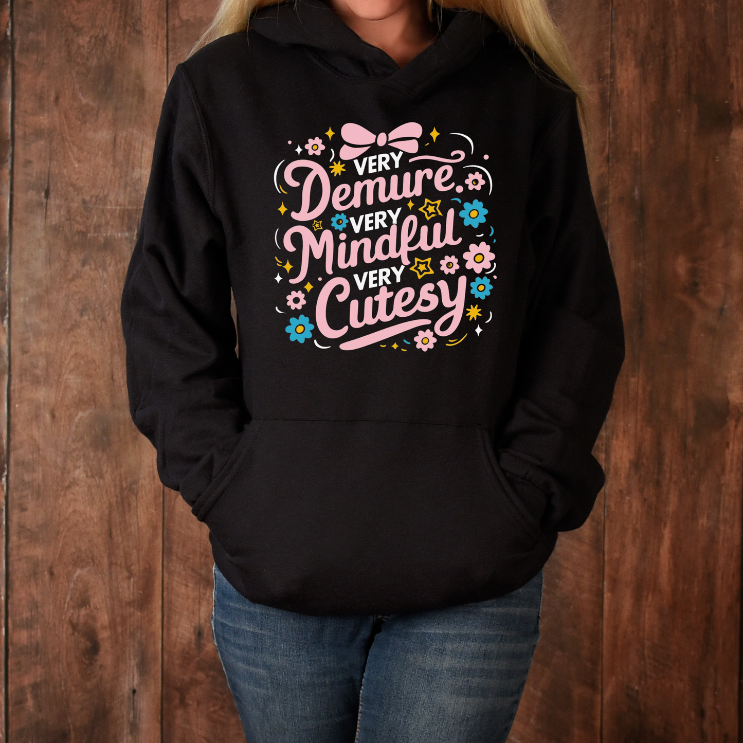 Very Demure, Very Mindful, Very Cutesy Hoodie/Tiktok Hoodie/Very Demure, Very Mindful Hoodie