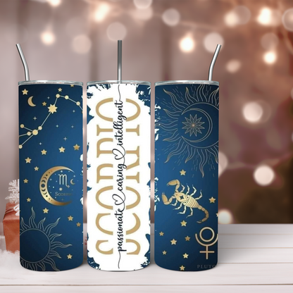 Zodiac 20oz Tumbler, Astrology Tumbler, Horoscope Tumbler