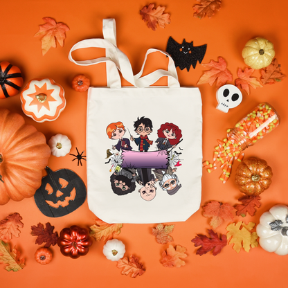 Personalized Halloween Tote Bags, Reuseable Trick or Treat Tote Bags