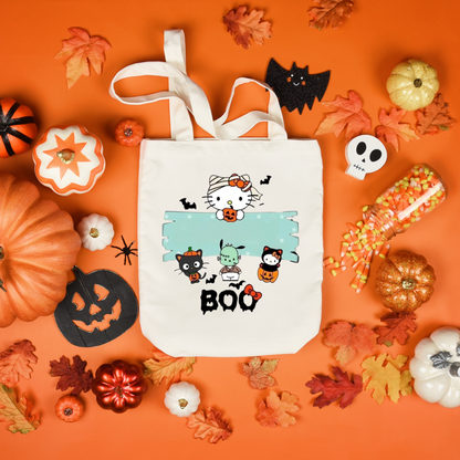 Personalized Halloween Tote Bags, Reuseable Trick or Treat Tote Bags