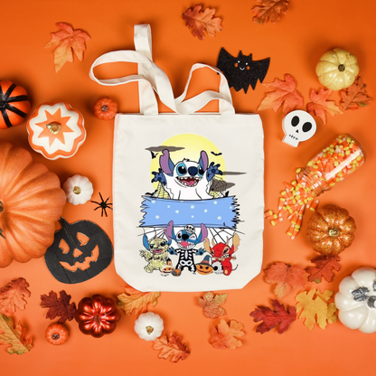 Personalized Halloween Tote Bags, Reuseable Trick or Treat Tote Bags