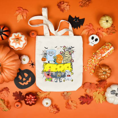 Personalized Halloween Tote Bags, Reuseable Trick or Treat Tote Bags