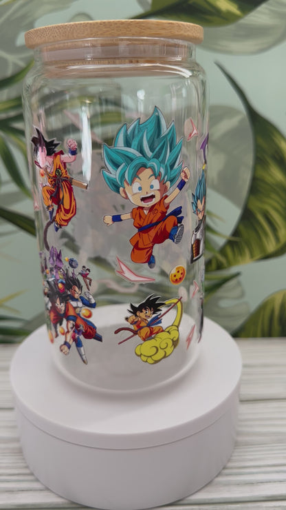 DBZ Inspired 16oz Glass Libbey Can